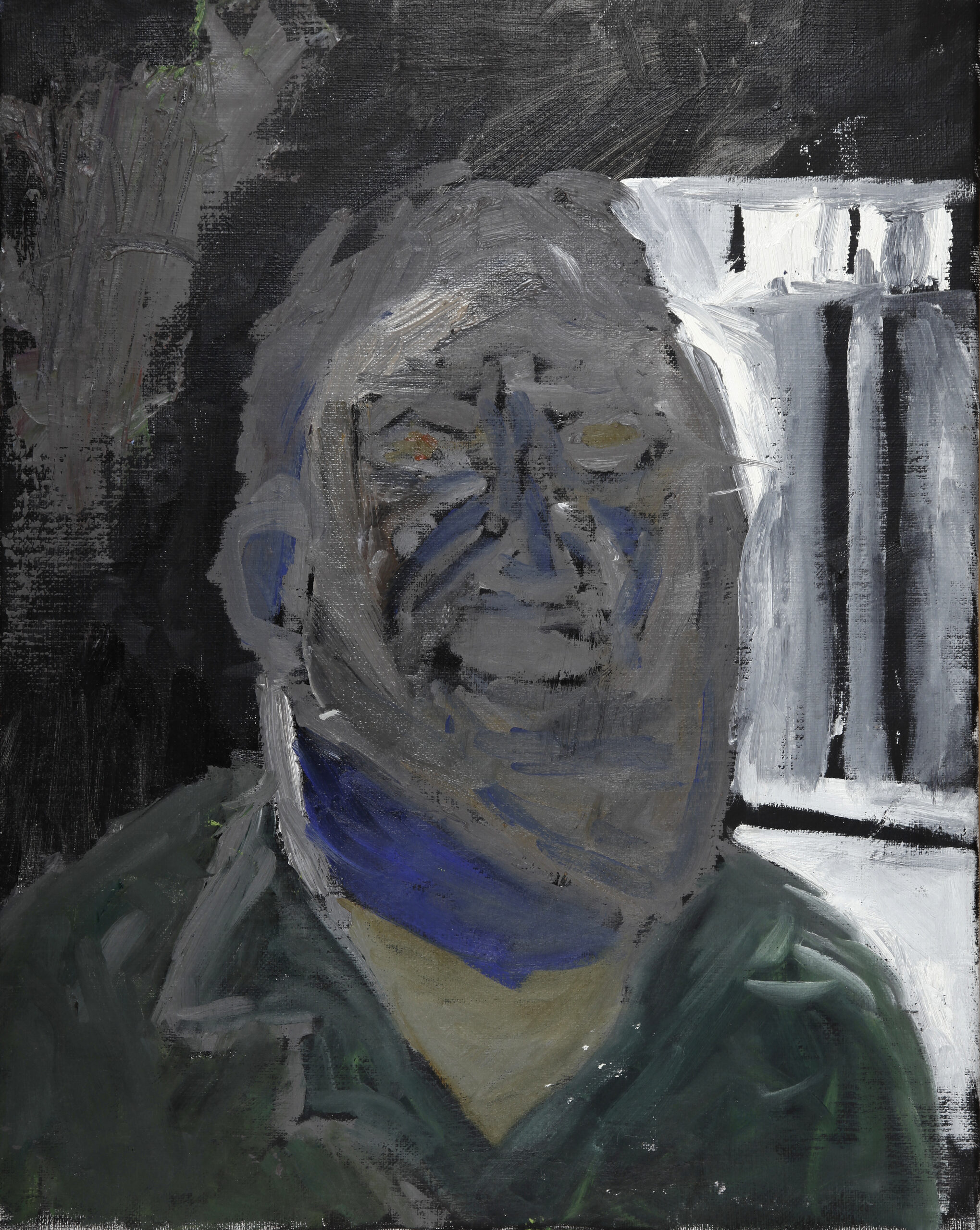Self-Portrait with Blue Scarf
