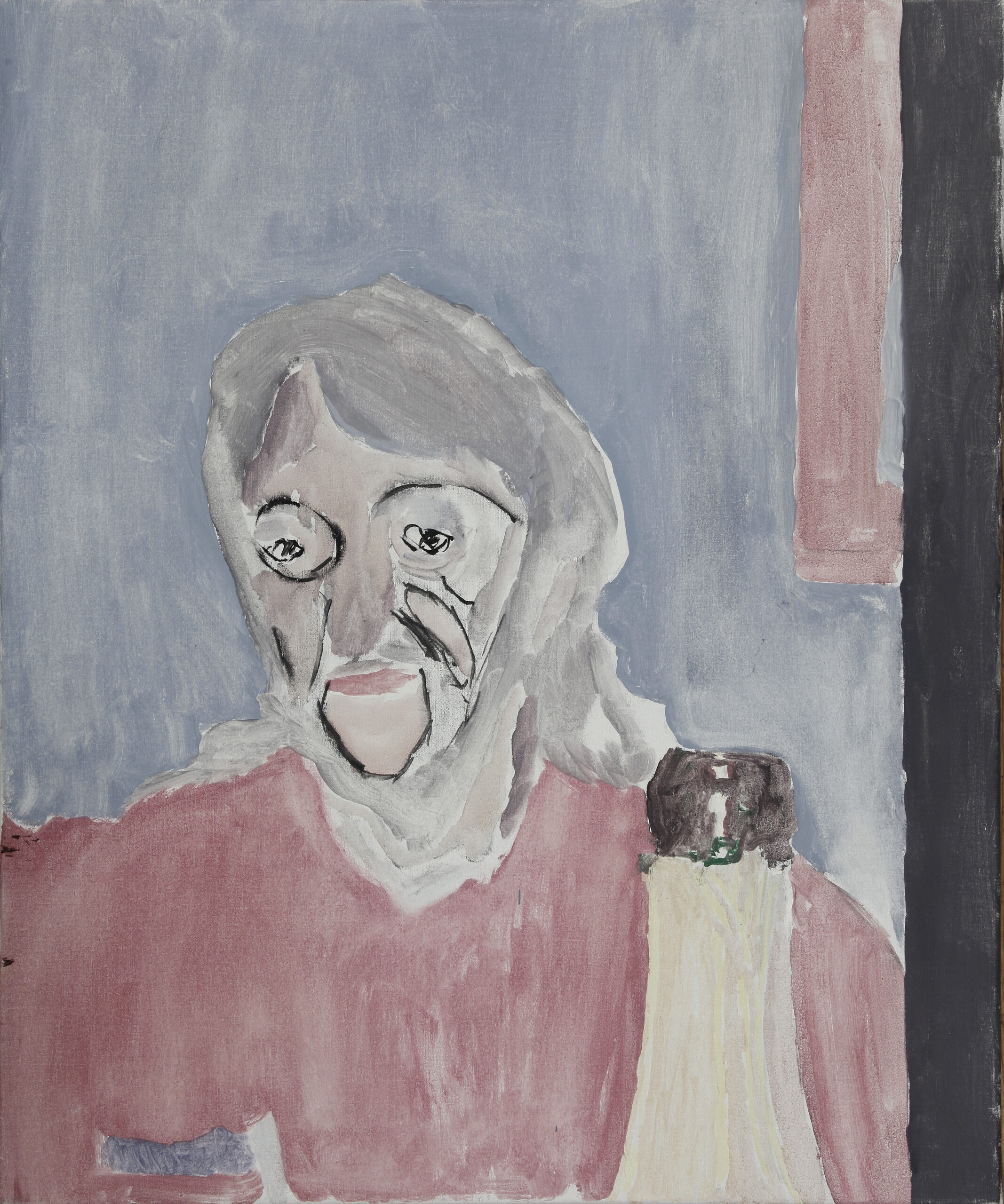 Self-Portrait with Bottle