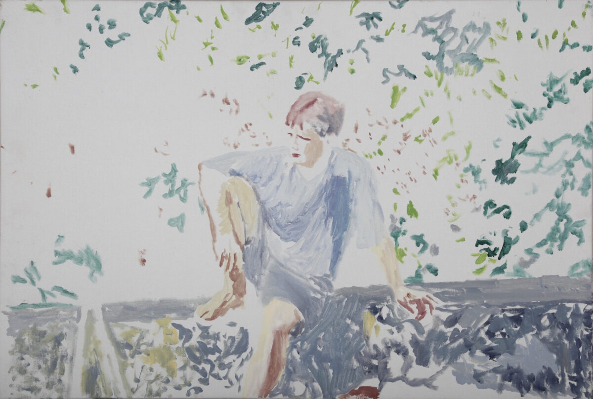 Boy on Garden Wall