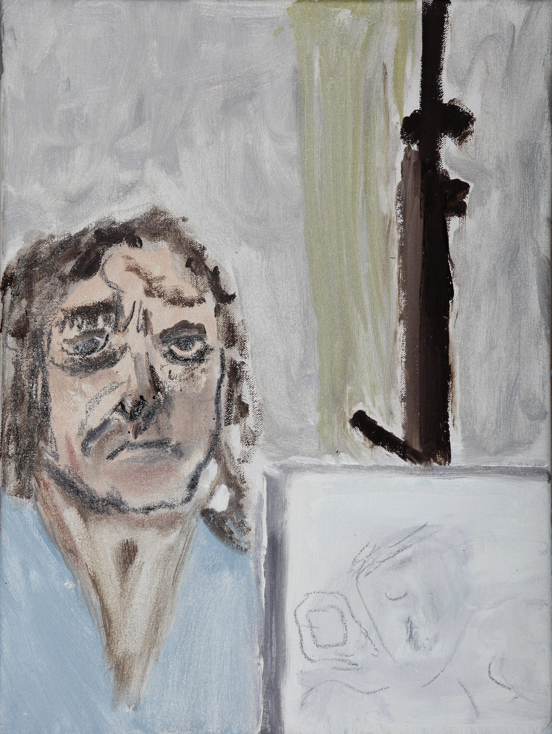 Self-Portrait with Easel