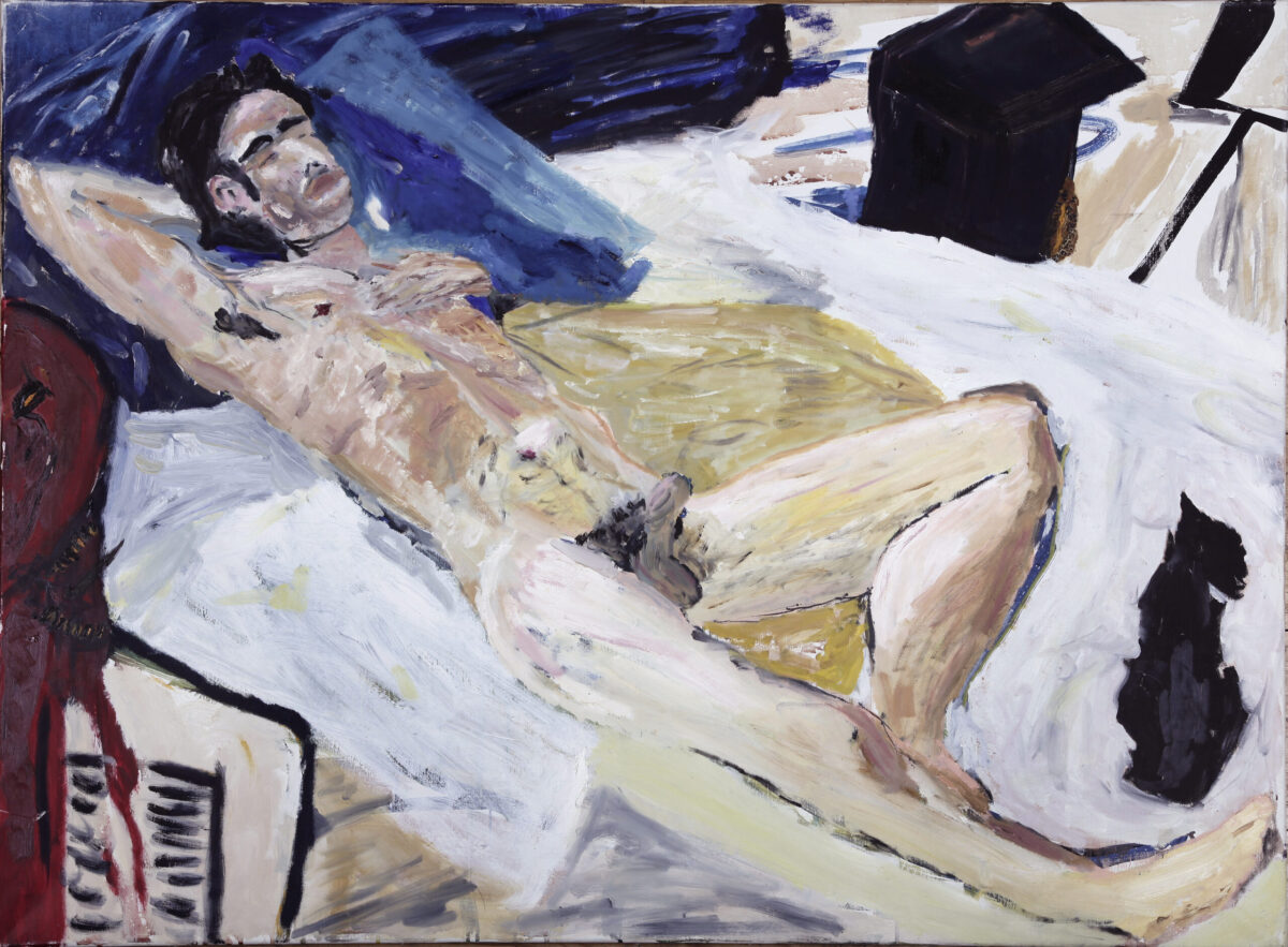 Nude with Cat