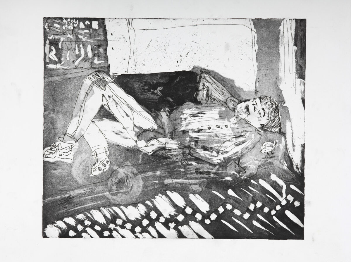Reclining Black&White