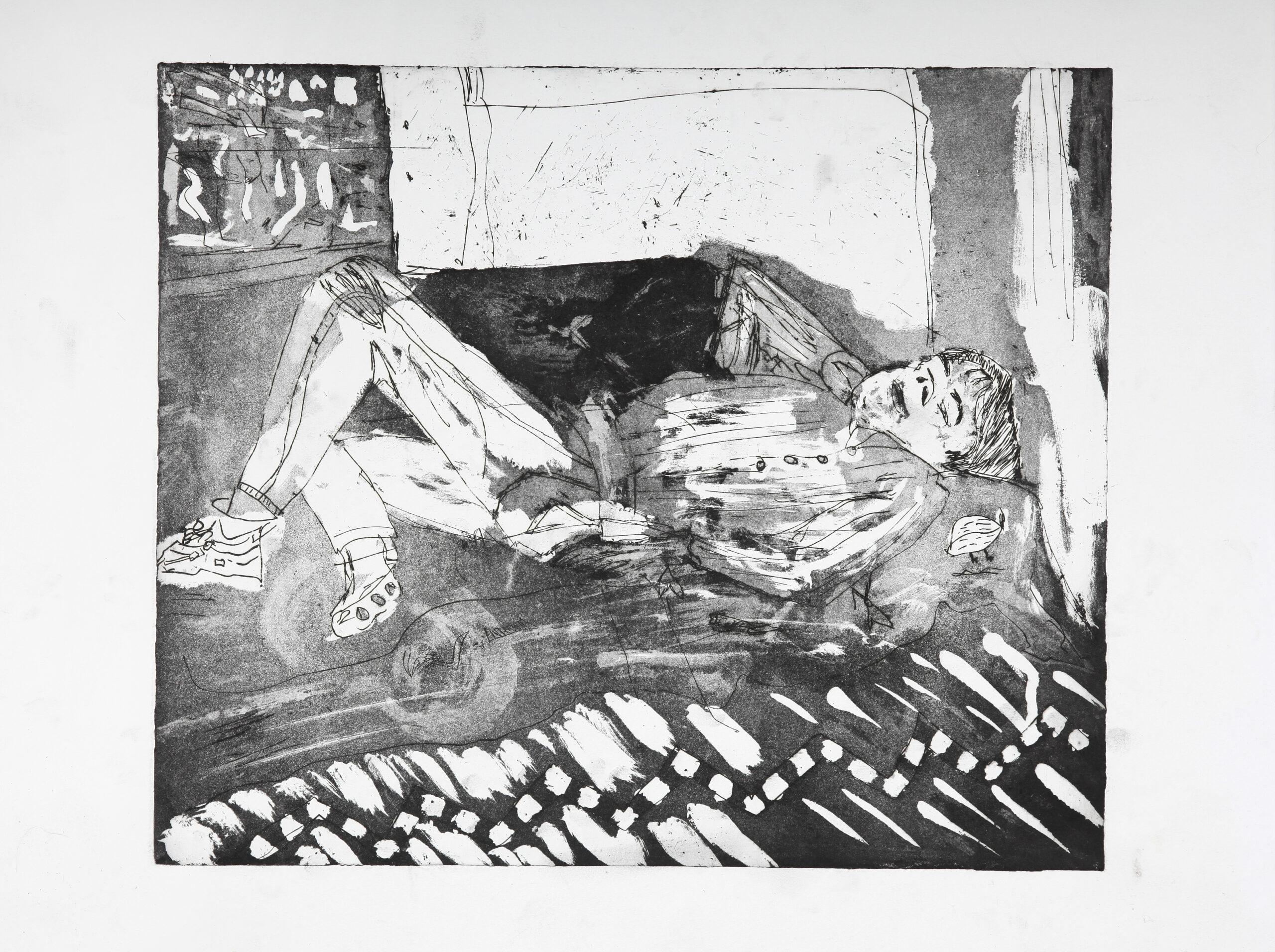 Reclining Black&White