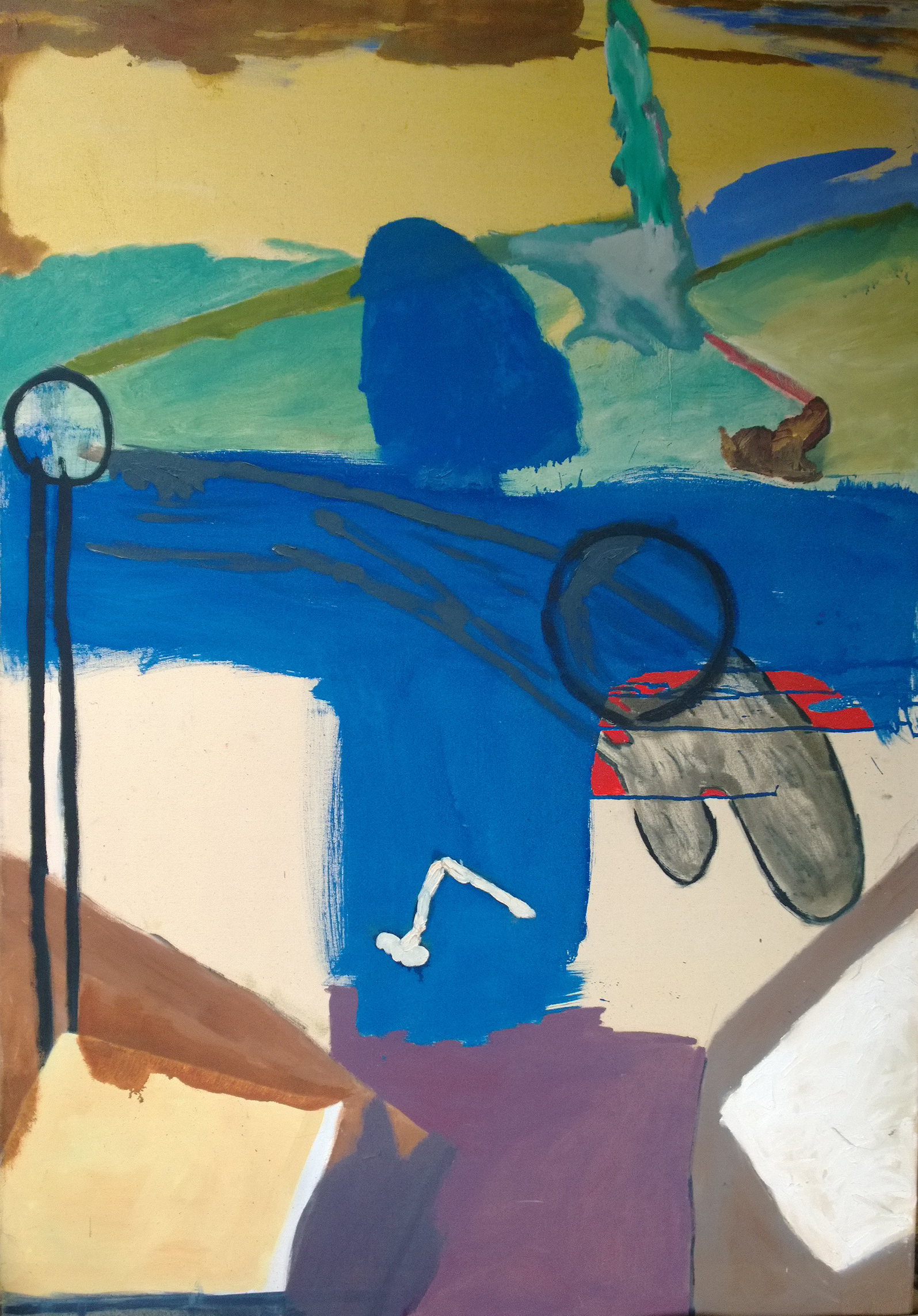 Self-Portrait in Blue